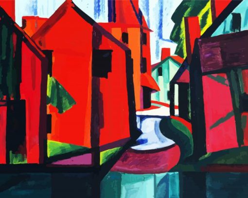 Little Falls New Jersey Oscar Bluemner paint by numbers