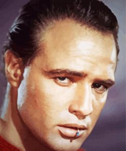 Marlon Brando Actor paint by numbers