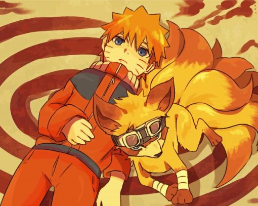 Nine Tailed Fox Naruto paint by numbers
