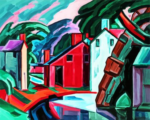 Oscar Bluemner paint by numbers