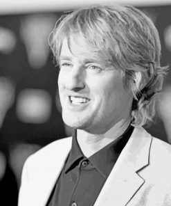 Owen Wilson Black and White paint by numbers