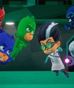 PJ Masks Characters paint by numbers