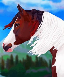 Paint Horse Animal Art paint by numbers