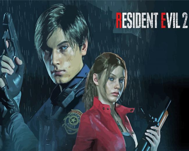 Resident Evil paint by numbers