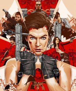 Resident Evil Poster paint by numbers