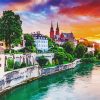 Rhine River Cruise paint by numbers