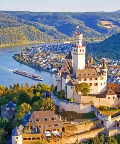 Rhine River paint by numbers