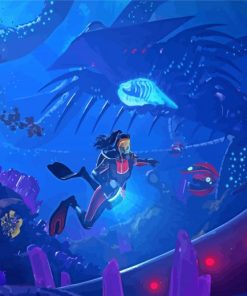Subnautica Game Character paint by numbers