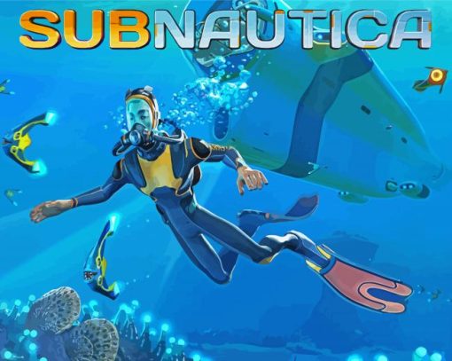 Subnautica Game Poster paint by numbers
