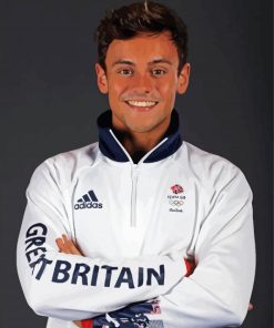 Tom Daley British Diver paint by numbers