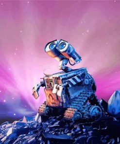 Wall E Animated Character paint by numbers