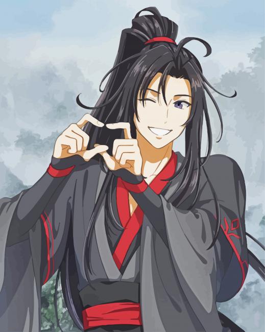 Wei Wuxian Anime Character paint by numbers