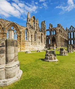 Whitby Abbey England paint by numbers