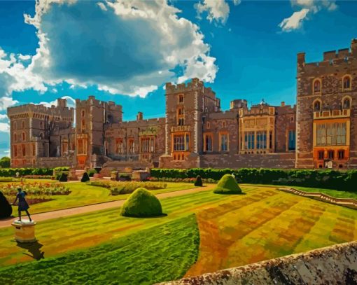 Windsor Castle paint by numbers