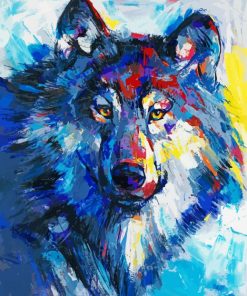 Wolf Animal Art paint by numbers