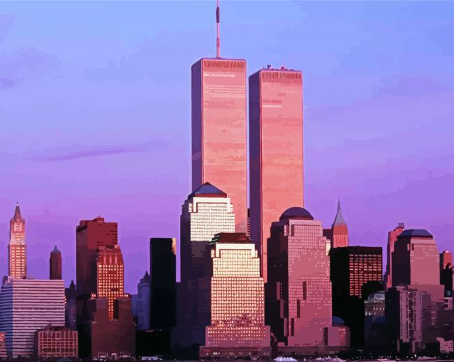 World Trade Center Paint By Numbers - PaintingByNumbersKit.COM