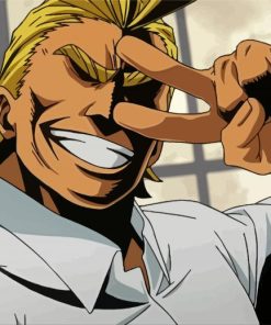 Aesthetic All Might paint by numbers