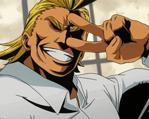 Aesthetic All Might paint by numbers
