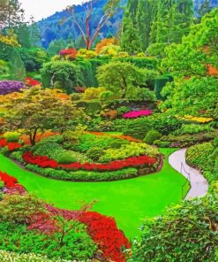 Aesthetic Butchart Gardens paint by numbers