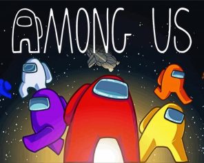 Among Us Game paint by numbers