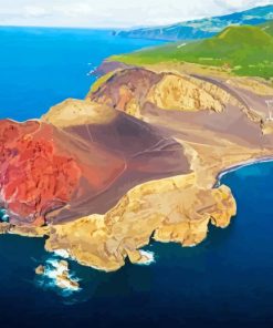 Azoren Faial Vulkankrater Capelinhos paint by numbers
