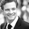 Black and White Colin Firth paint by numbers