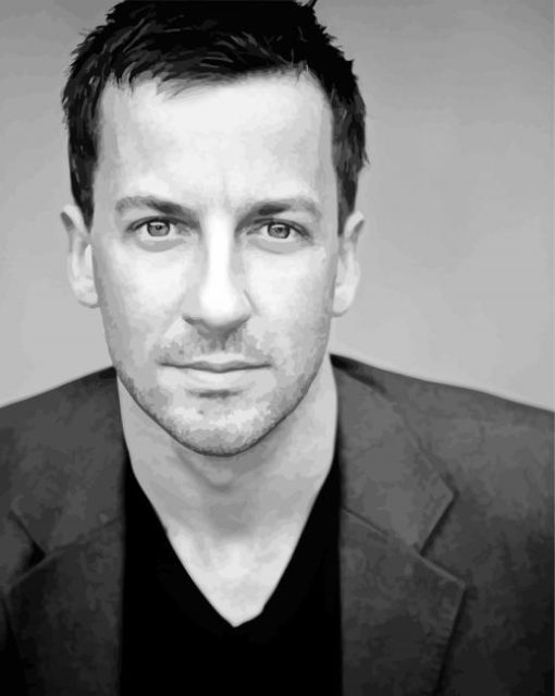 Black and White Craig Parker paint by numbers