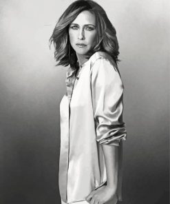 Black and White Vera Farmiga paint by numbers