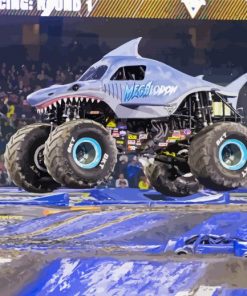 Blue Monster Truck paint by numbers