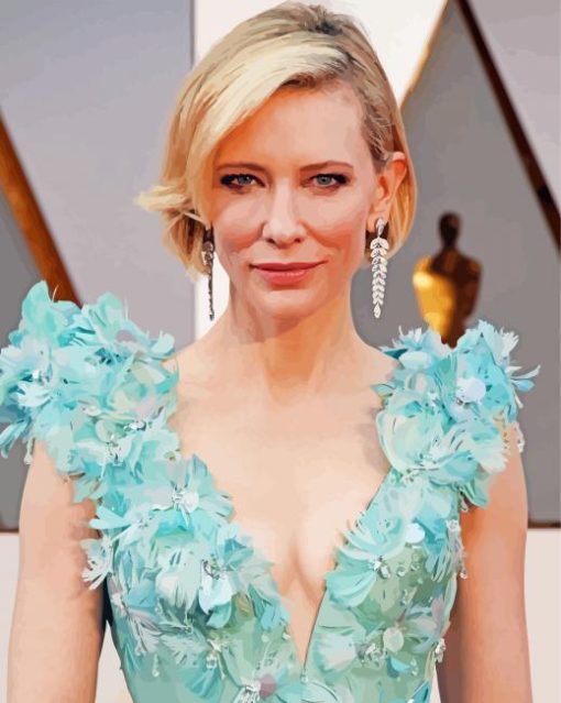 Cate Blanchett Actress paint by numbers