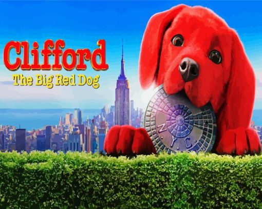 Clifford Film Poster paint by numbers