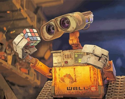 Close Up Wall E paint by numbers