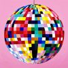 Colorful Disco Ball paint by numbers
