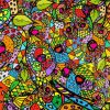 Colorful Zentangle paint by numbers