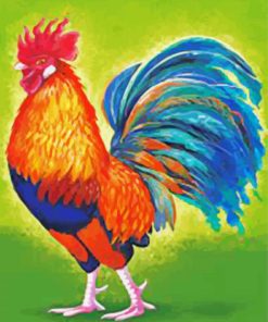 Colorful Chicken paint by numbers