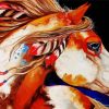 Colorful Native Horse paint by numbers