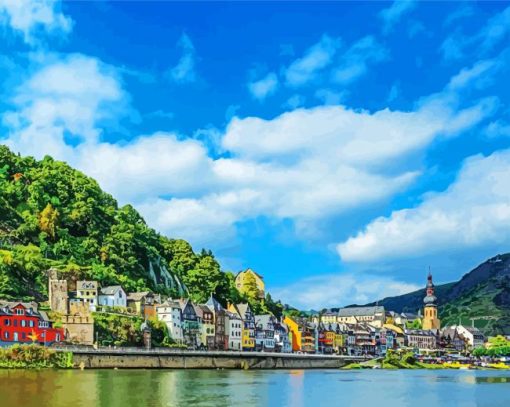 Europe Rhine River paint by numbers