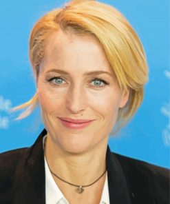 Gillian Anderson paint by numbers
