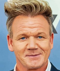Handsome Gordon Ramsay paint by numbers