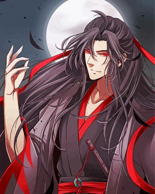Japanese Wei Wuxian paint by numbers