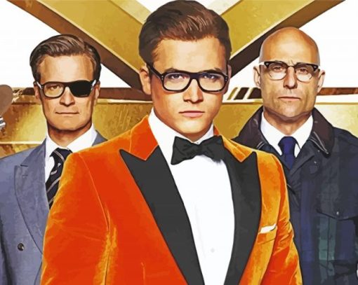 Kingsman Poster paint by numbers