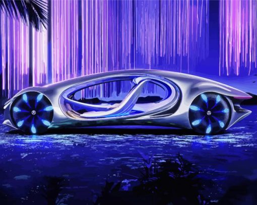 Mercedes Benz Avtr Vision paint by numbers