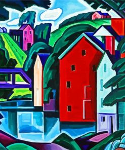 Old Canal Oscar Bluemner paint by numbers
