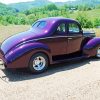 Purple 40 Ford Car paint by numbers