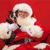 Santa with a Puppy paint by numbers