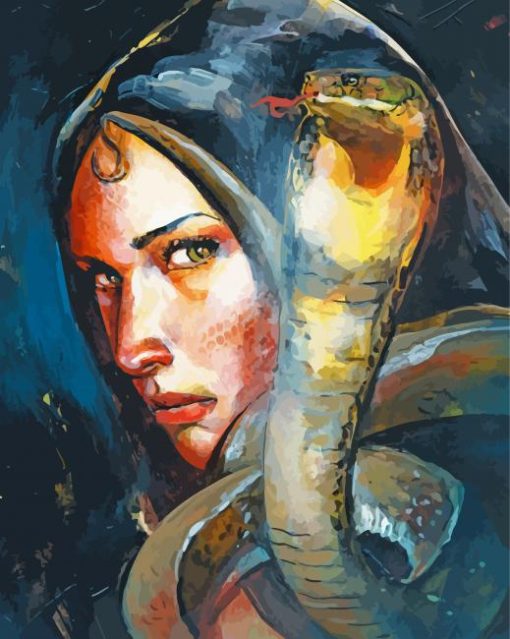 Snakewoman Art paint by numbers