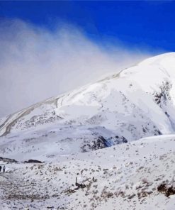 Snowy Croagh Patrick paint by numbers