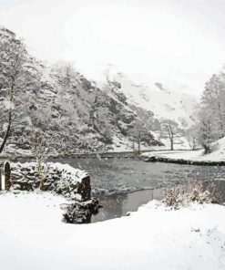 Snowy Dovedale paint by numbers