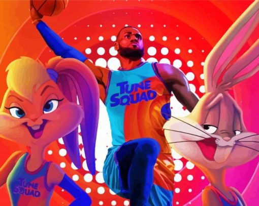 Space Jam Animation paint by numbers