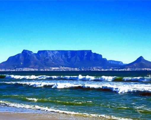 Tafelberg Seascape paint by numbers